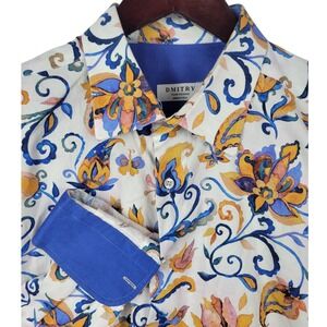 Dmitry‎ Pour Homme Floral Shirt XXL Made in Italy Button Up Menswear
